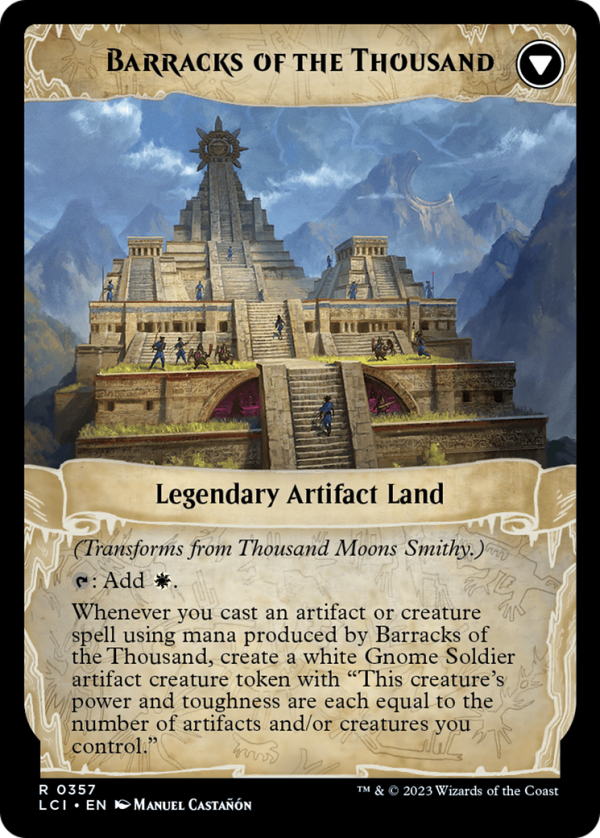 Thousand Moons Smithy    Barracks of the Thousand [The Lost Caverns of Ixalan Prerelease Cards] Supply