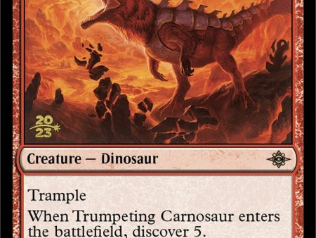 Trumpeting Carnosaur [The Lost Caverns of Ixalan Prerelease Cards] Online now