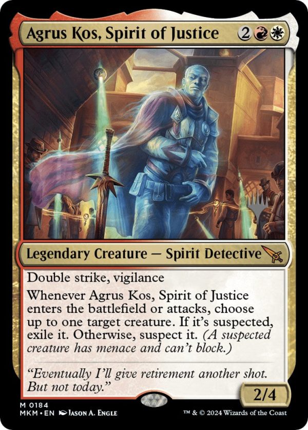 Agrus Kos, Spirit of Justice (Promo Pack) [Murders at Karlov Manor Promos] on Sale