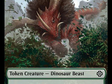 Dinosaur Beast    Dinosaur Double-Sided Token [The Lost Caverns of Ixalan Commander Tokens] For Cheap