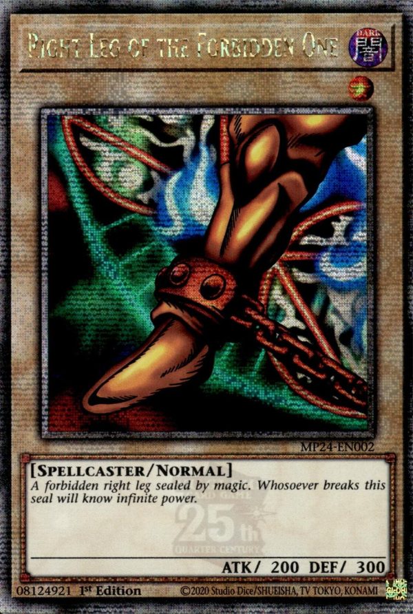 Right Leg of the Forbidden One [MP24-EN002] Quarter Century Secret Rare Online