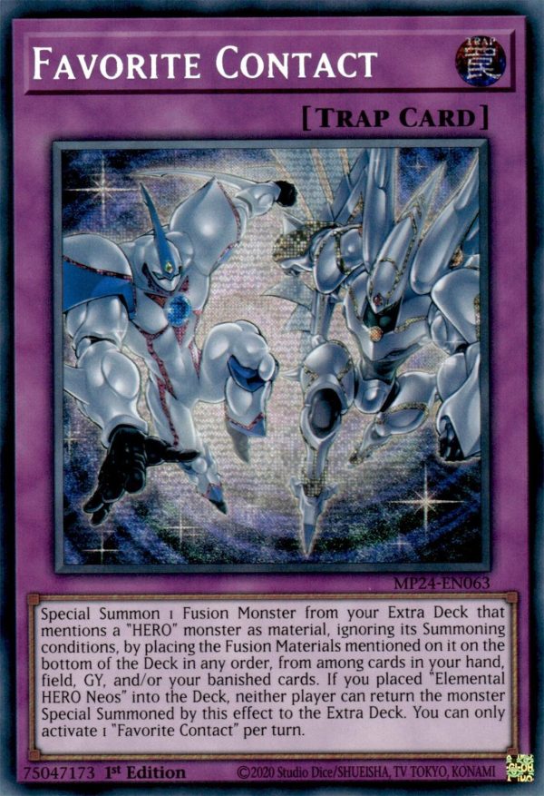 Favorite Contact [MP24-EN063] Prismatic Secret Rare Fashion