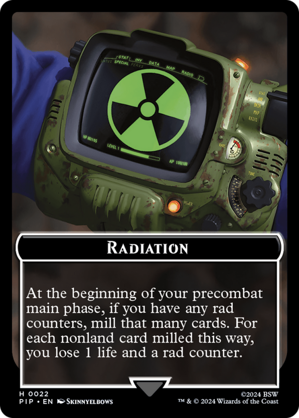 Radiation    Soldier (0004) Double-Sided Token [Fallout Tokens] Supply