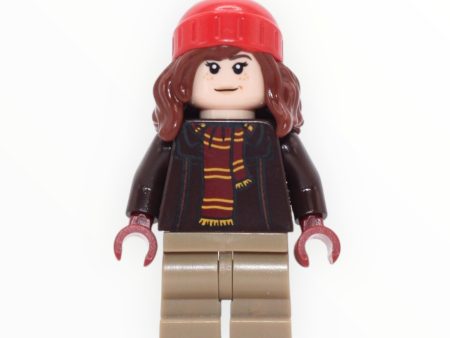 Hermione Granger (dark brown jacket, scarf, medium dark tan legs, beanie, 2023) For Sale