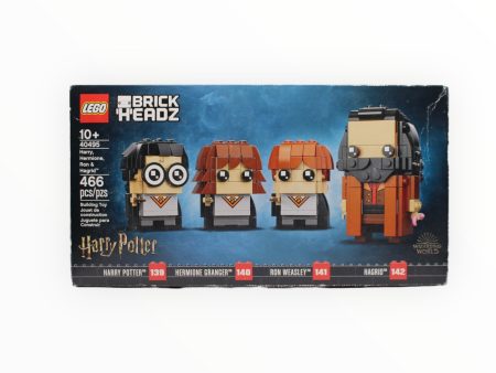 Retired Set 40495 Harry Potter BrickHeadz Harry, Hermione, Ron & Hagrid on Sale