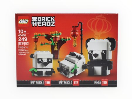 Retired Set 40466 BrickHeadz Chinese New Year Pandas Online Sale